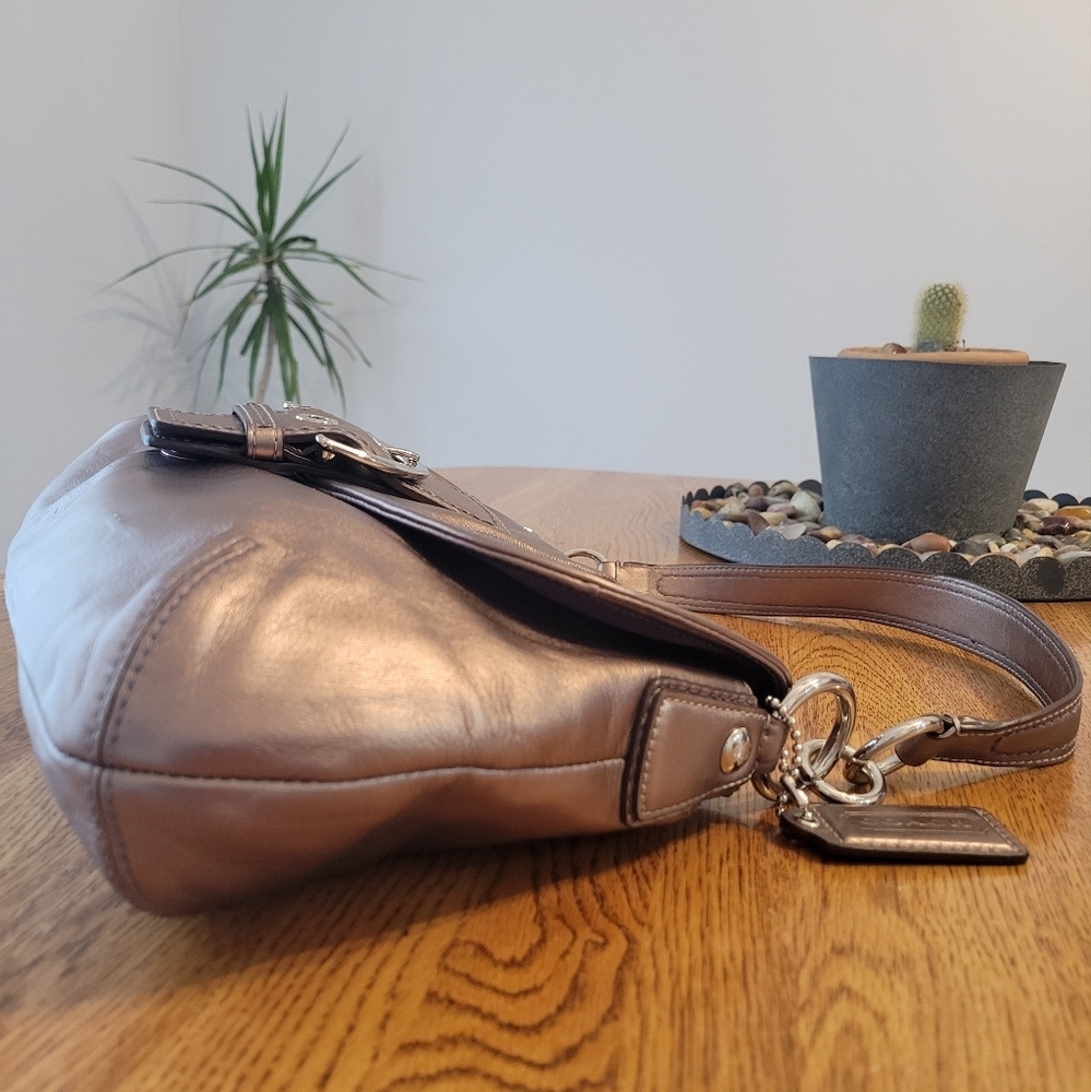 Coach Golden Shoulder Bag NWOT - Picture 6 of 13